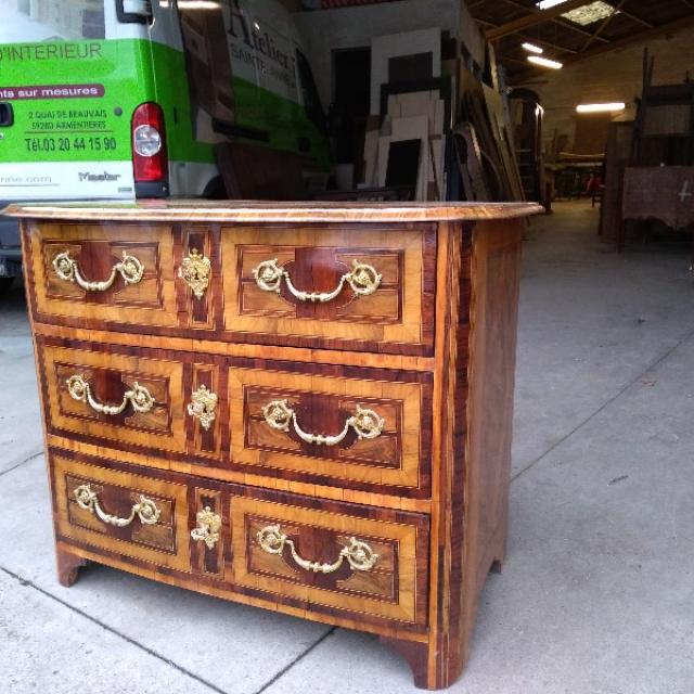 restauration d'une commode en marqueterie ATELIER SAINTE ANNE  Armentieres