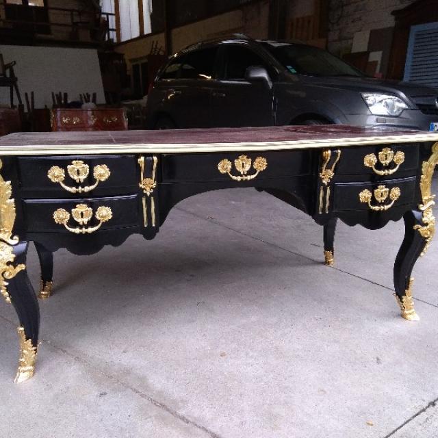 Restauration d'un bureau LOUIS XV  ATELIER SAINTE ANNE  Armentieres