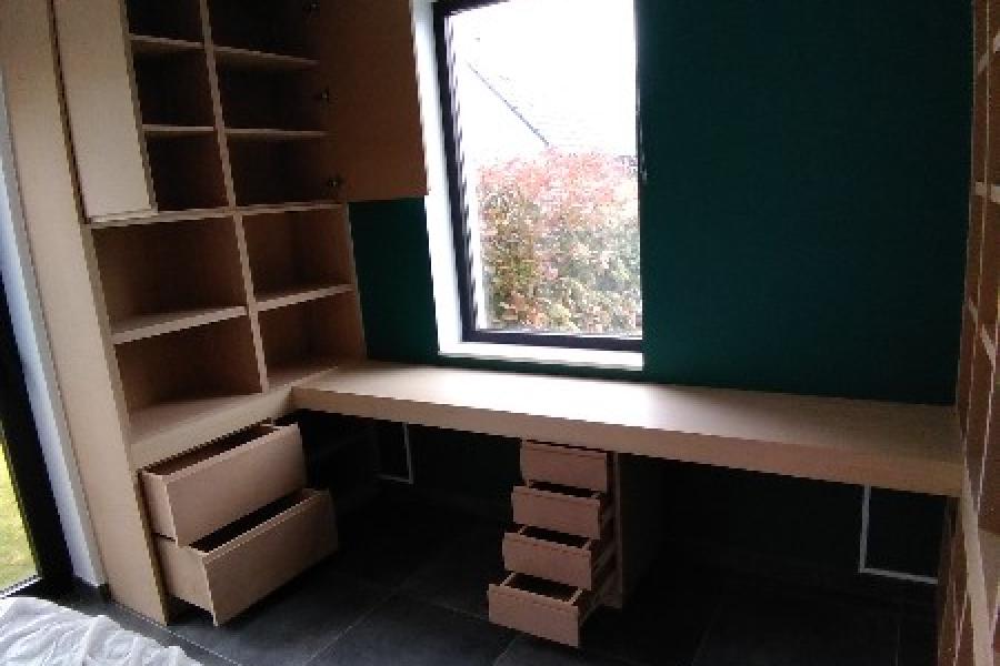 Fabriction et pose  d'un aménagement de bureau  ATELIER SAINTE ANNE Armentieres 